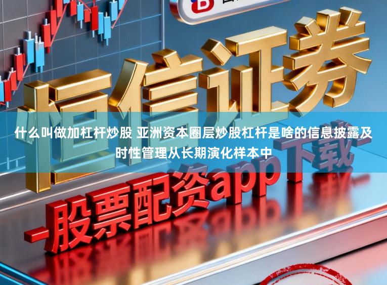 什么叫做加杠杆炒股 亚洲资本圈层炒股杠杆是啥的信息披露及时性管理从长期演化样本中